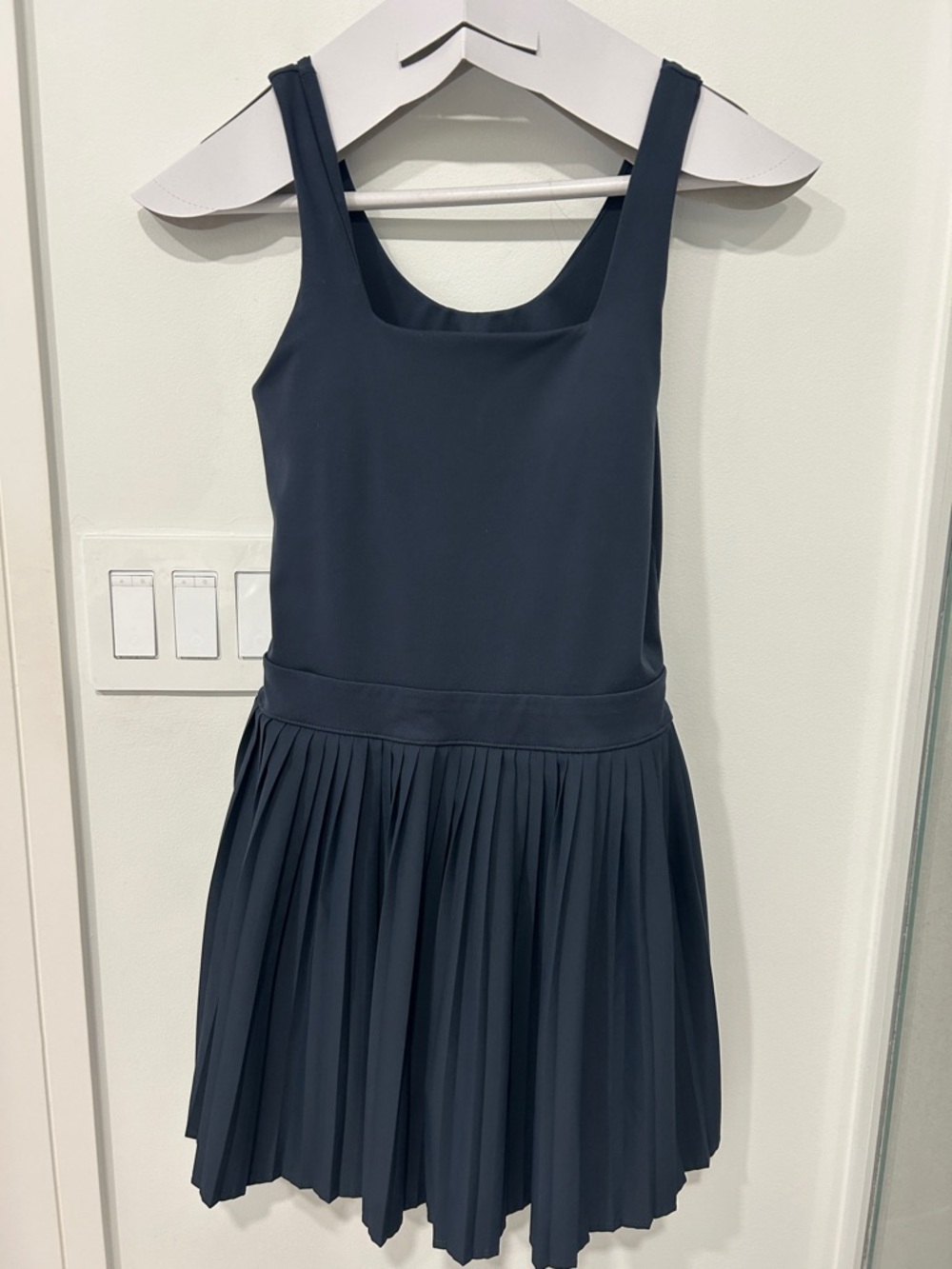 all in motion Navy Pleated athletic Tank Dress